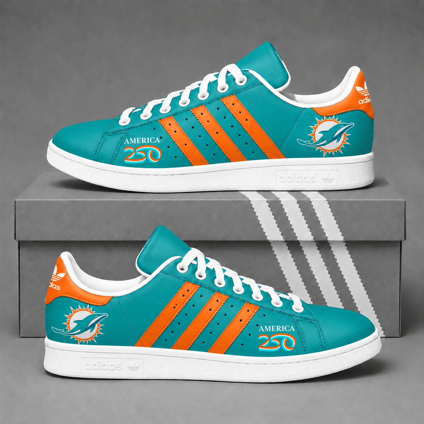 MIA x NFL Premium America 250 Team Pride Superstar Sneakers 150626
