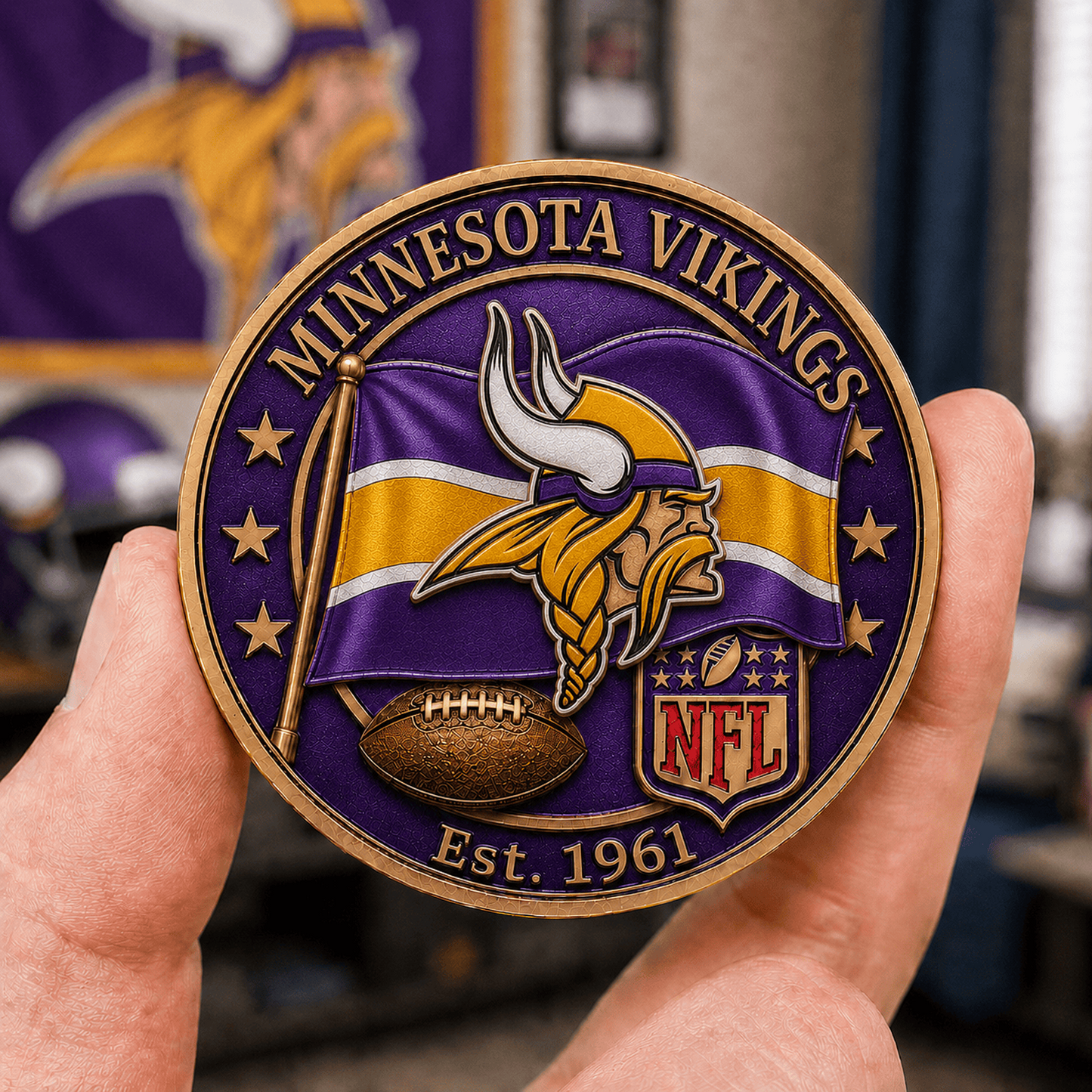 MIN Premium NFL Fan Pride Commemorative Coin 1906