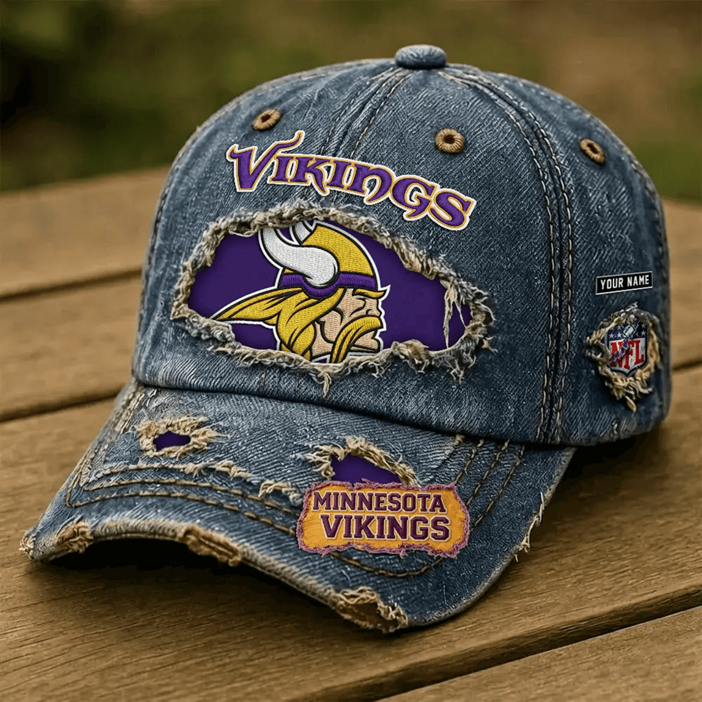MIN x NFL Denim Washed Cap 2805 DatND DVT