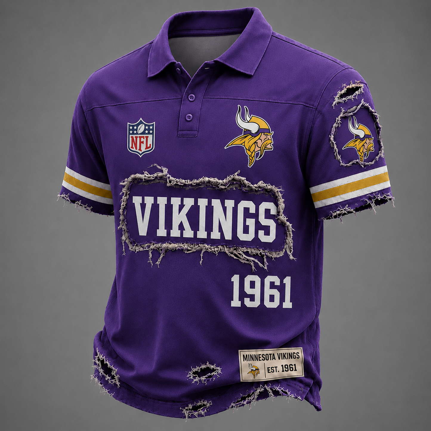 MIN x NFL Luxury Classic Polo shirt 0506 DatND DVT
