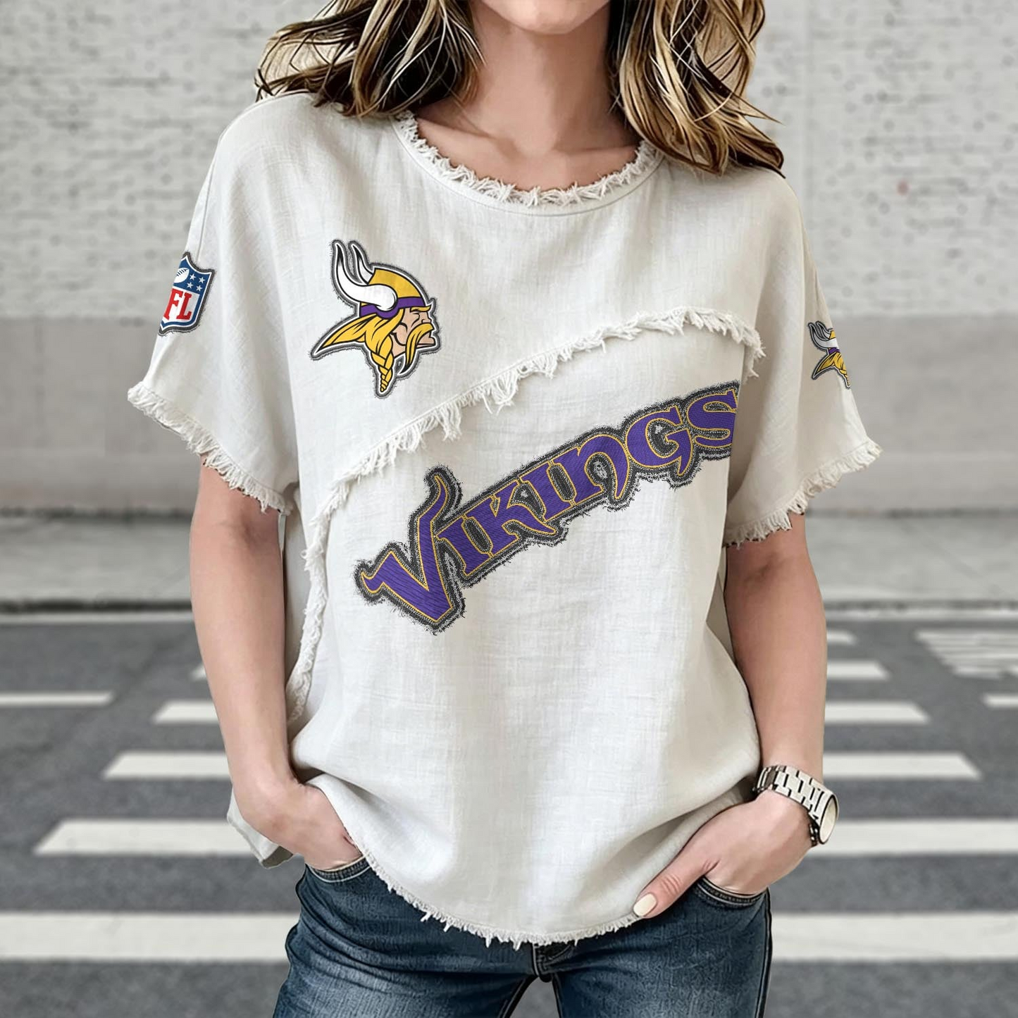 MIN x NFL Women’s Vintage O-Neck 2905 DatND DVT