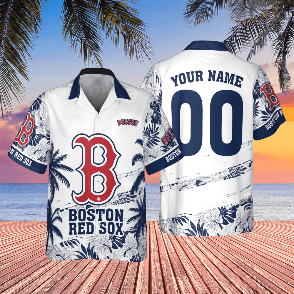 MLB x BOS Summer Custom Hawaiian Shirt HLP 080426 HLPHUONG