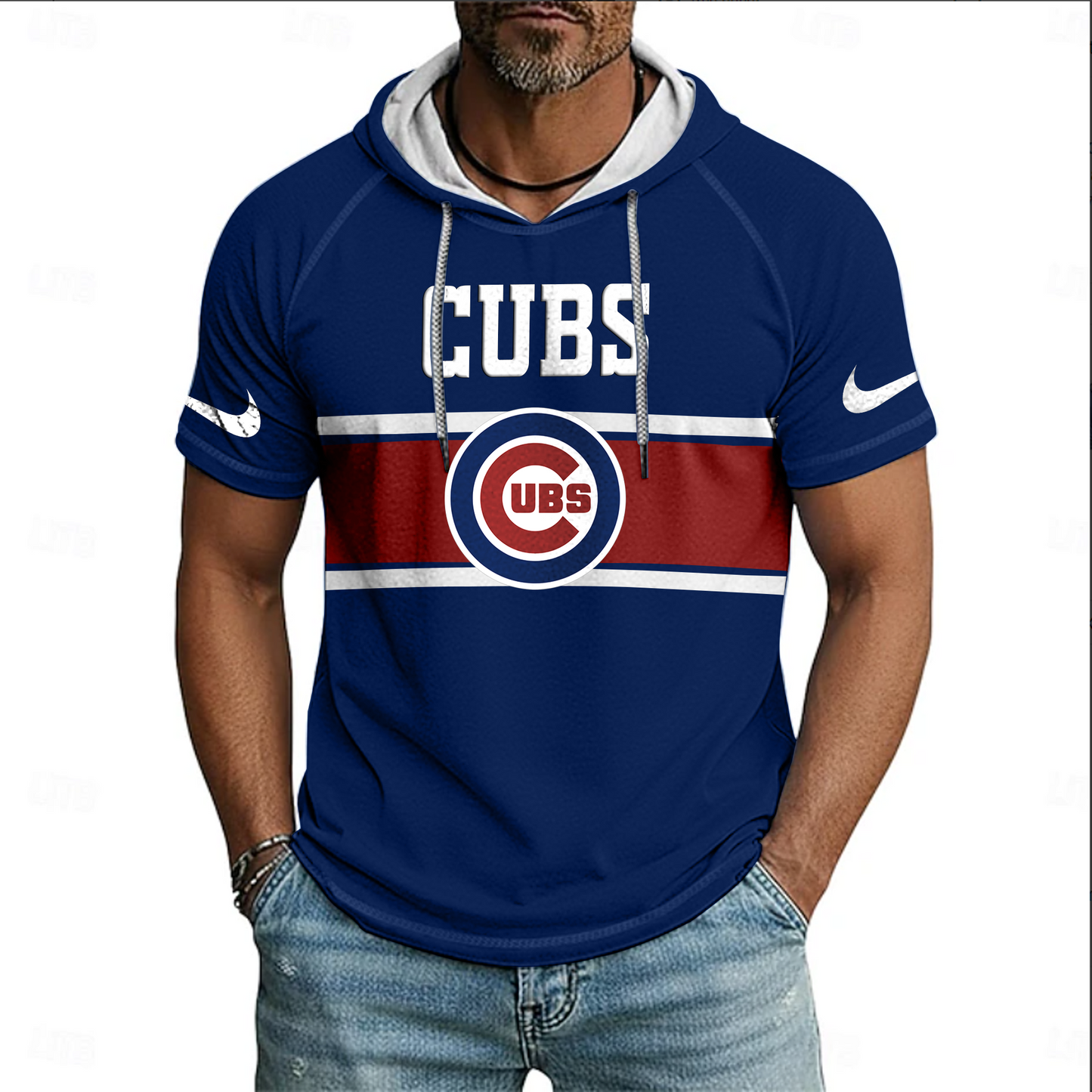 MLB x CHI Hooded Short Sleeve Shirt HLP 070426 HLPHUONG 1