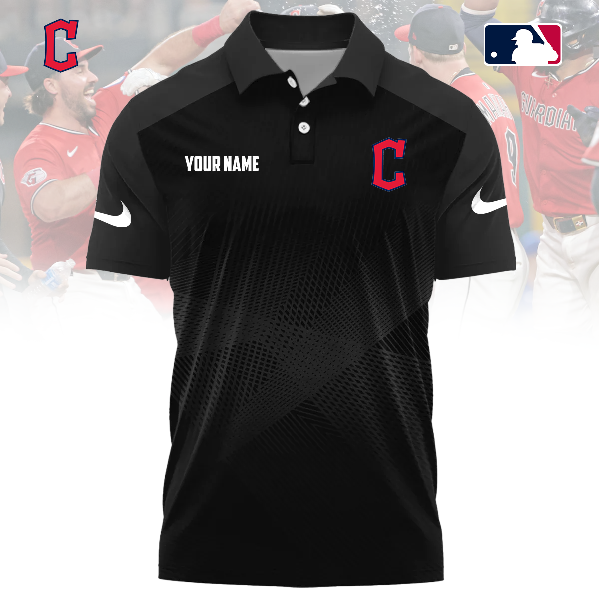 MLB x CLE Custom Name Sport Premium Polo Shirt HLP 30426 HLPHUONG