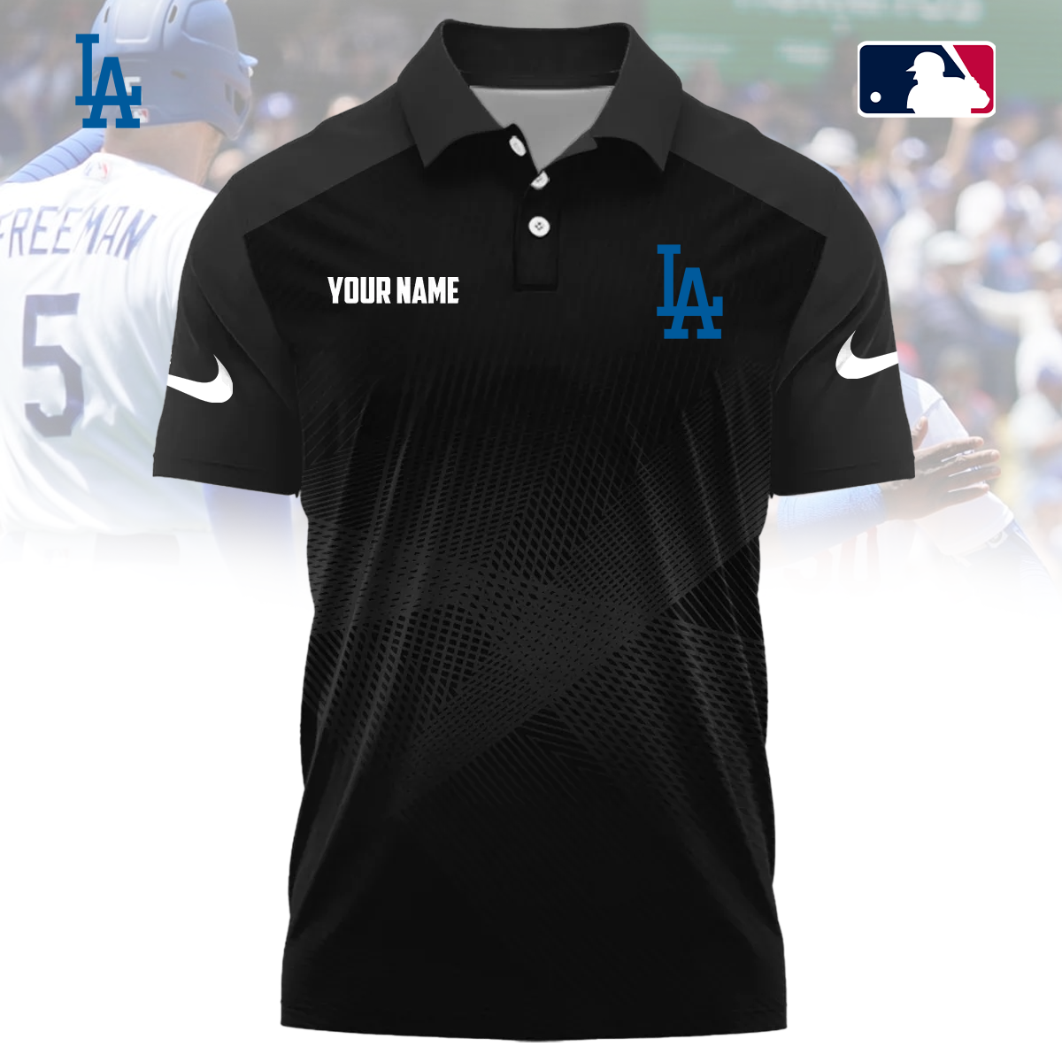 MLB x LAD Custom Name Sport Premium Polo Shirt HLP 30426 HLPHUONG