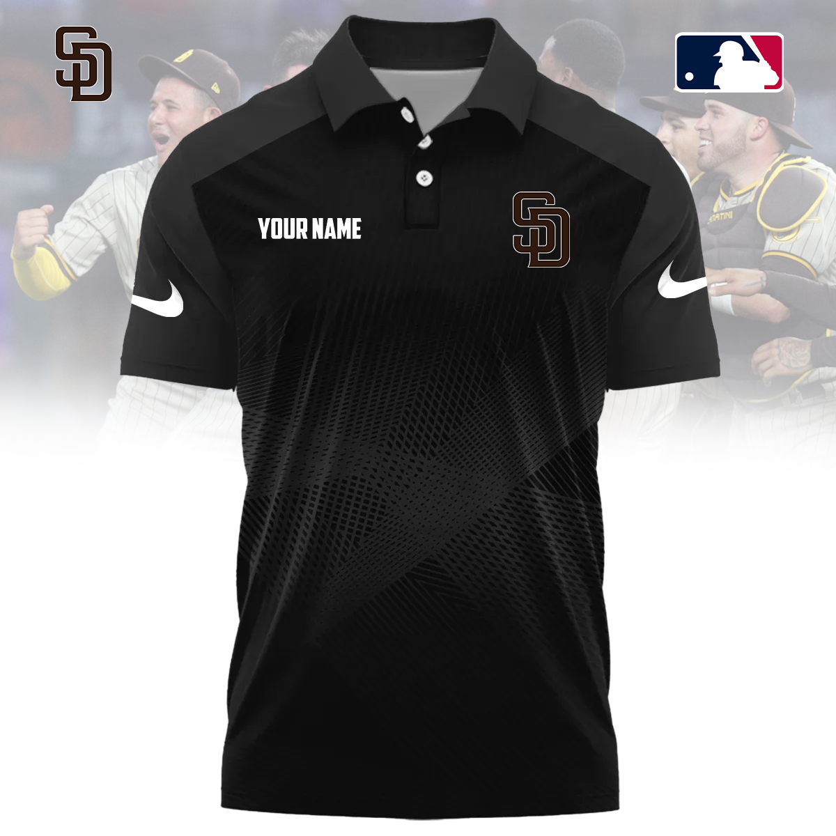 MLB x SD Custom Name Sport Premium Polo Shirt HLP 30426 HLPHUONG