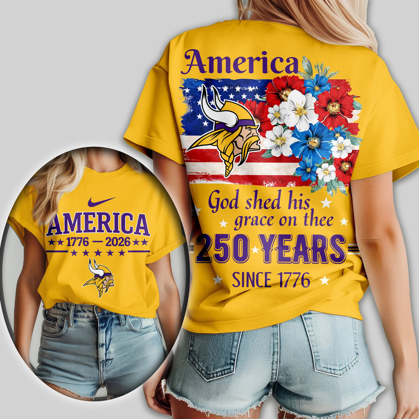 MV Premium NFL America God Shed His Grace On Thee Women Shirt DDT NTL