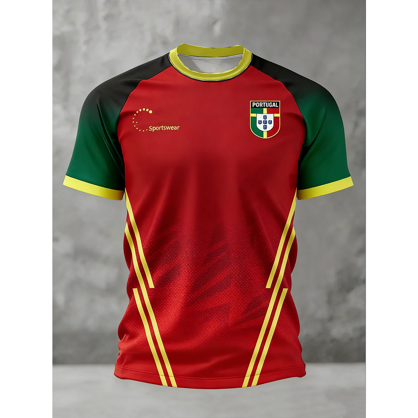 Men's Portugal Football 3D Shirt V36 DATND TANTD 050626