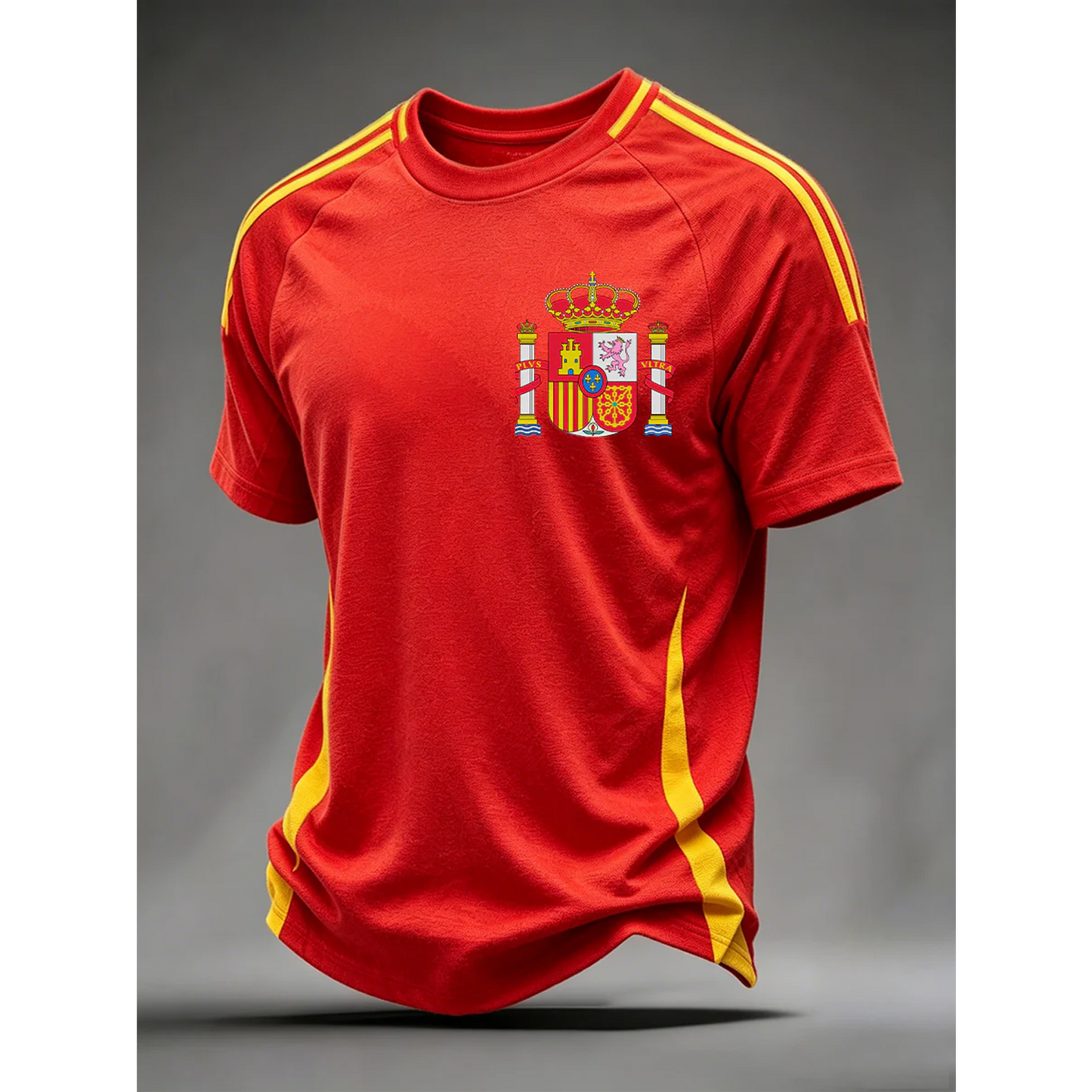 Men's Spanish Football Print Casual Shirt V5 DATND TANTD 050626