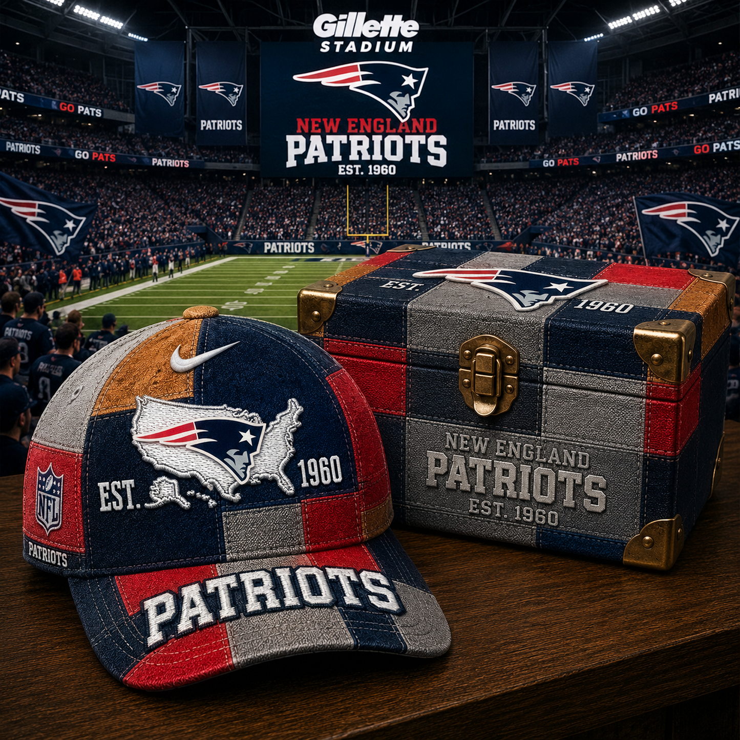 NE x NFL Premium Heritage Game Day Classic Cap 1505 DatND DVT