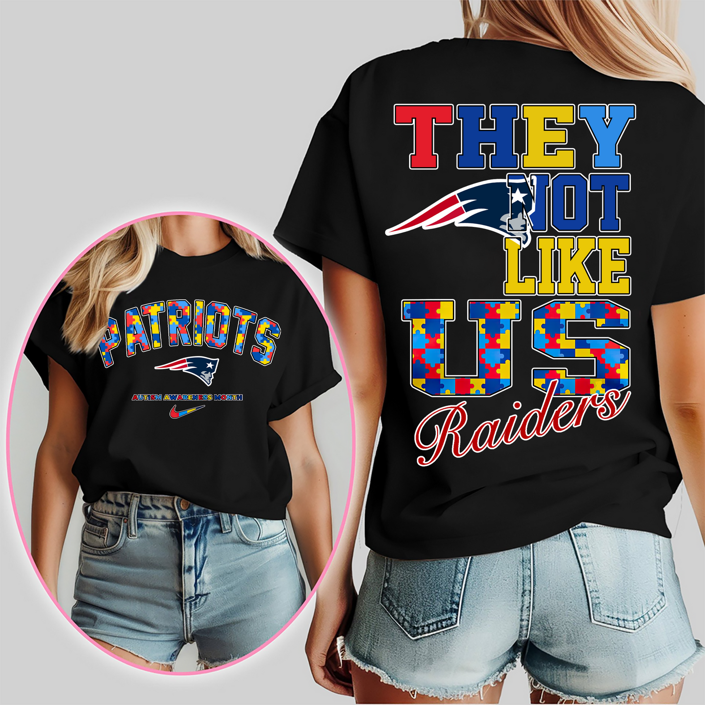 NEP Premium NFL Autism Awareness Month 3D Shirt DDT CTND