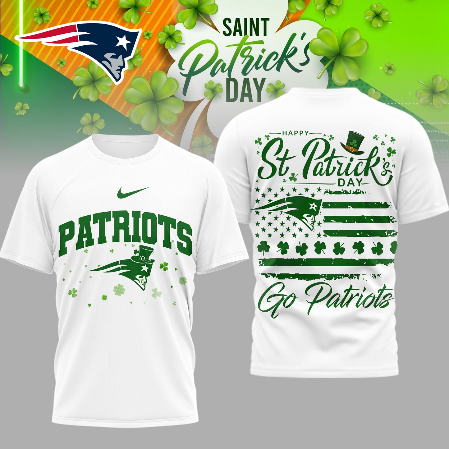 NEP Premium NFL St. Patricks Day 3D Shirt DDT CTND