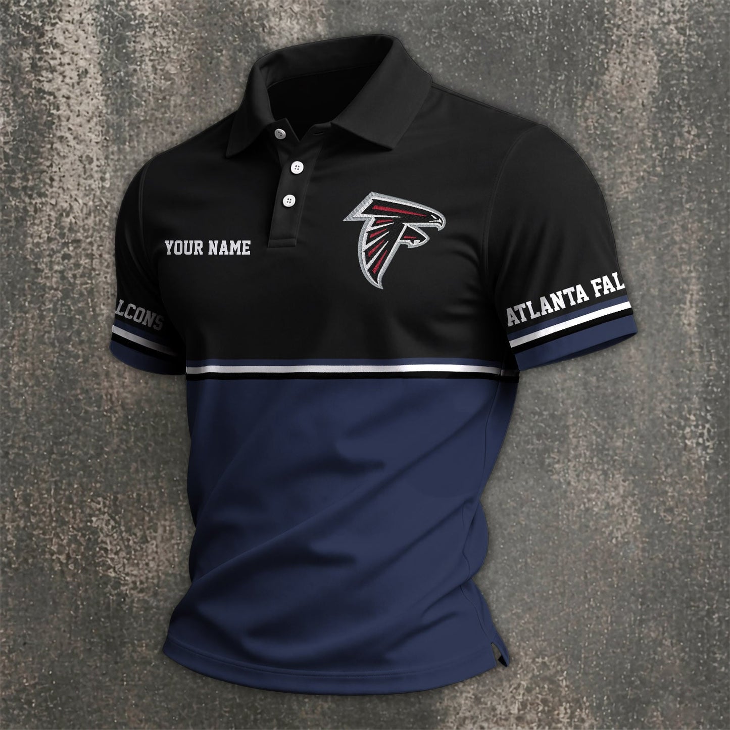 NFL x ATL Custom Name Premium Polo Shirt HLP 040526 HLPHUONG