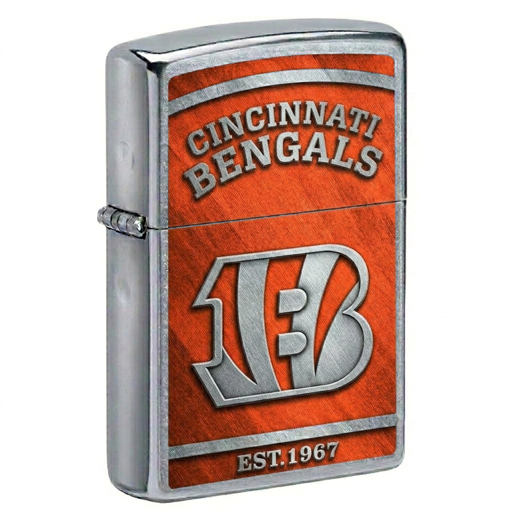 NFL x CIN EST Premium Windproof Lighter HLP 060526 LBN 1