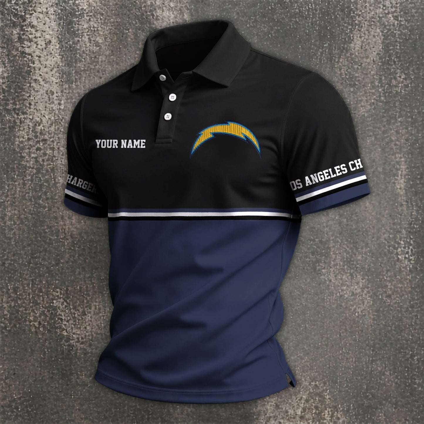 NFL x LAC Custom Name Premium Polo Shirt HLP 040526 HLPHUONG
