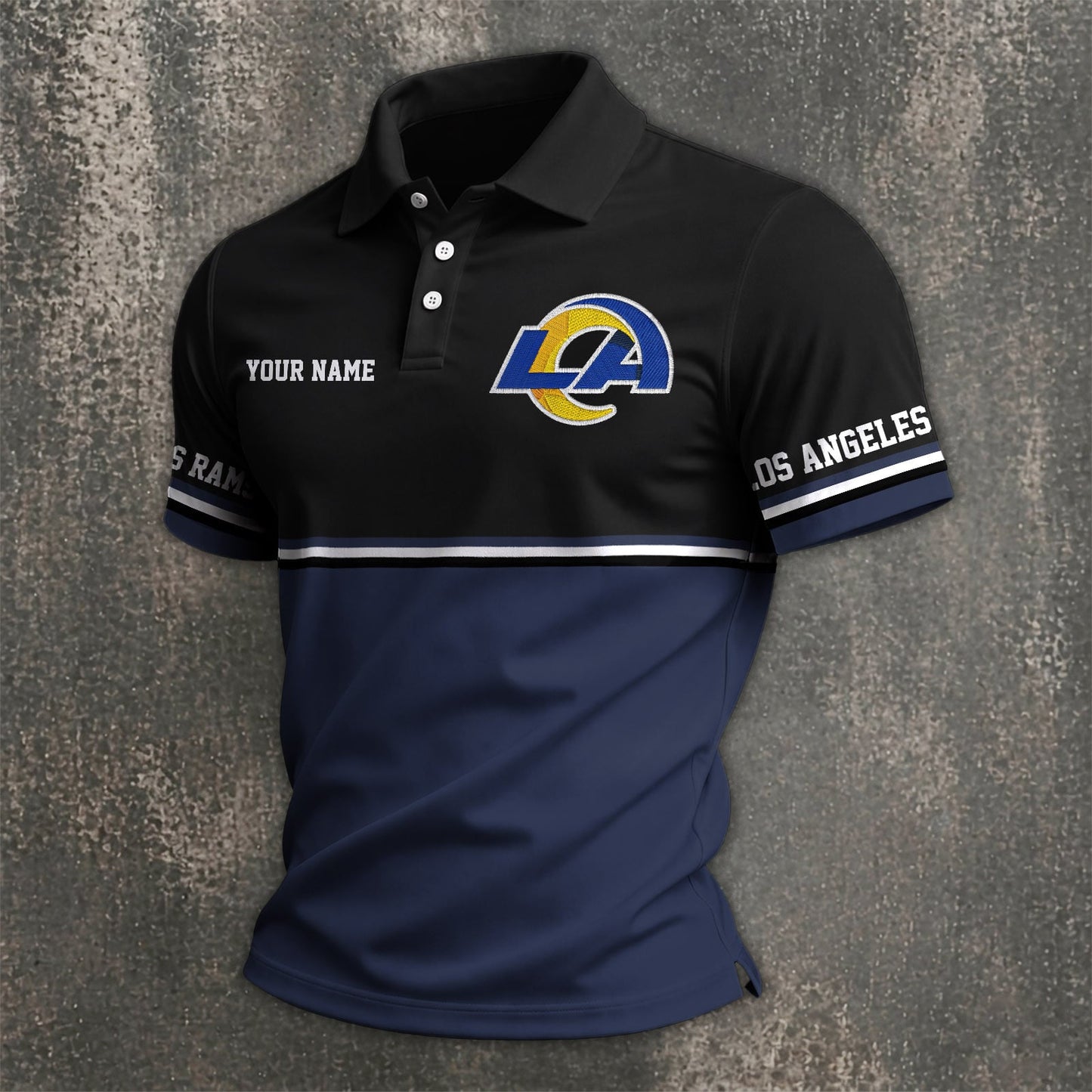 NFL x LAR Custom Name Premium Polo Shirt HLP 040526 HLPHUONG