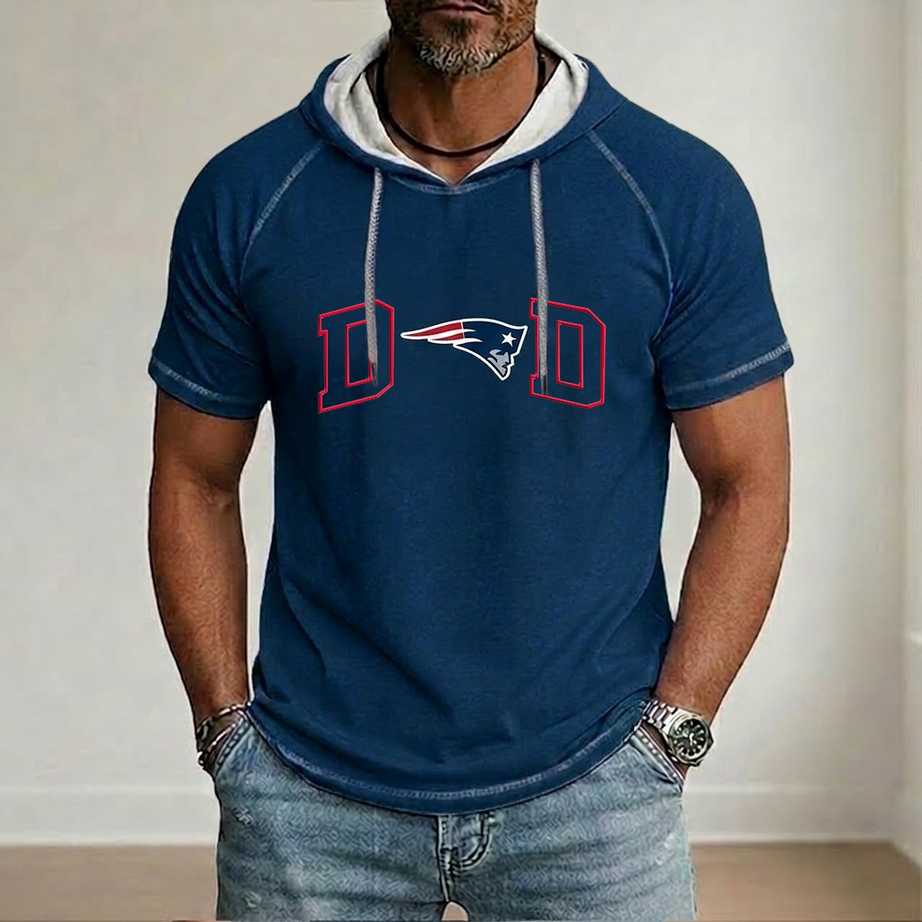 NFL x NE Dad Hooded Short Sleeve Shirt HLP 280426 LBN