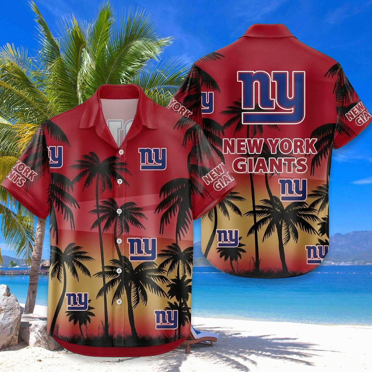 NFL x NYG Coconut Hawaiian Shirt HLP 20426 LBN