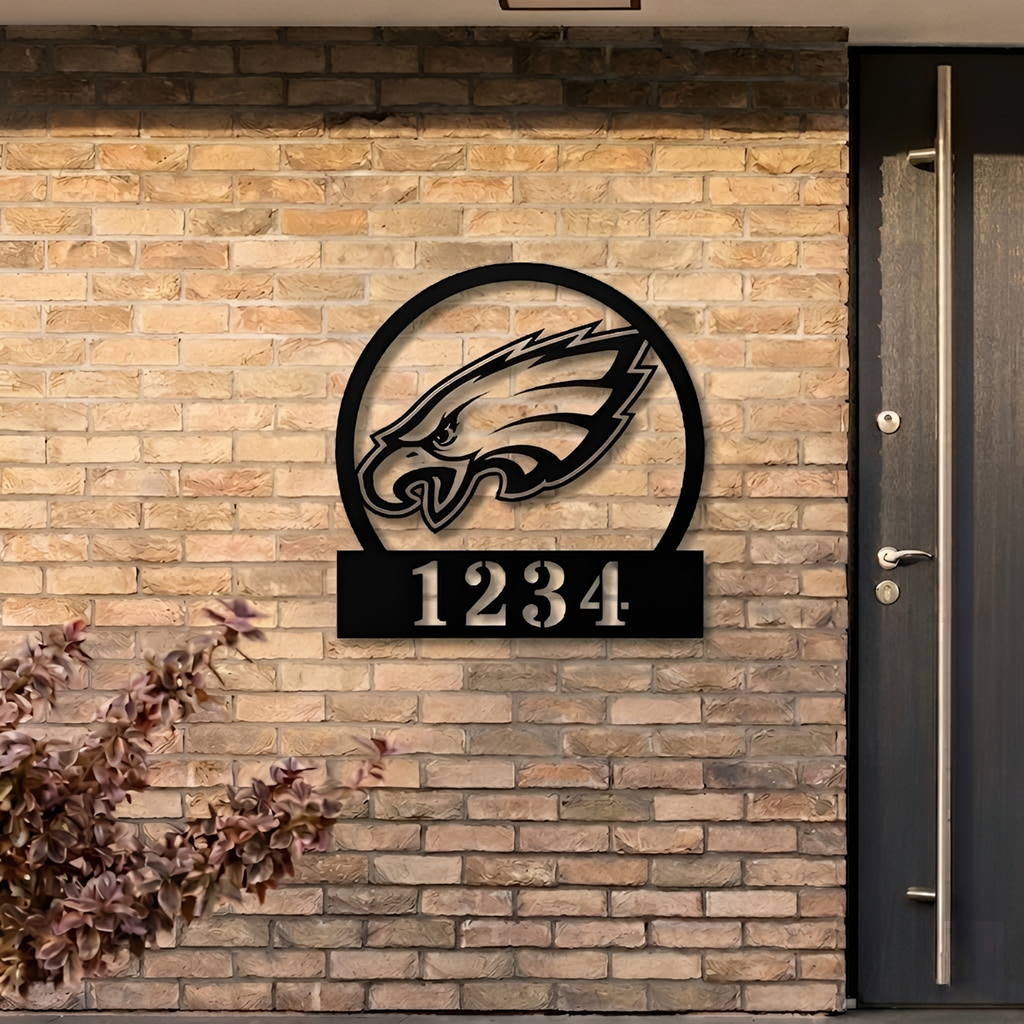 NFL x PHI Custom Address Metal Sign HLP 40526 HLPHUONG