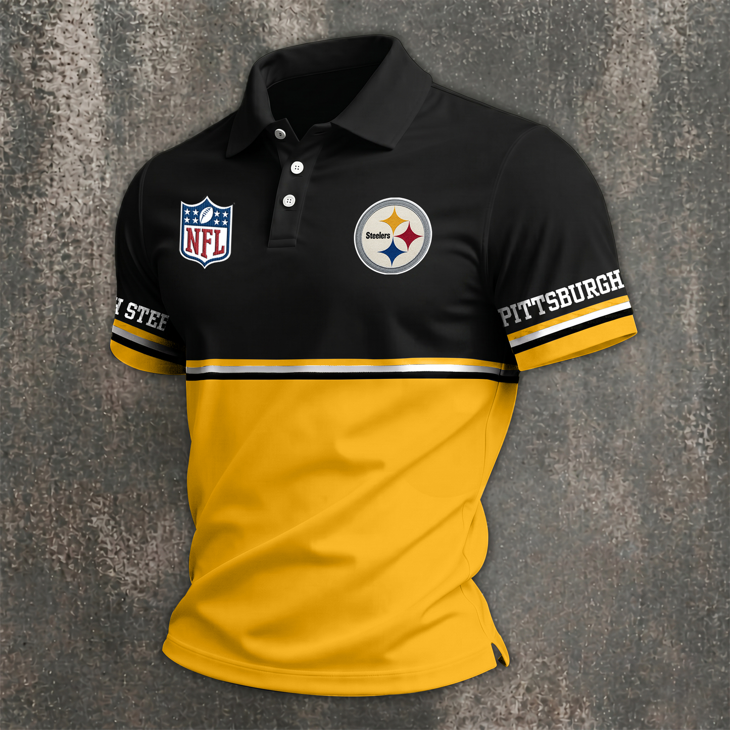 NFL x PIT Premium Polo Shirt HLP 050526 HLPHUONG