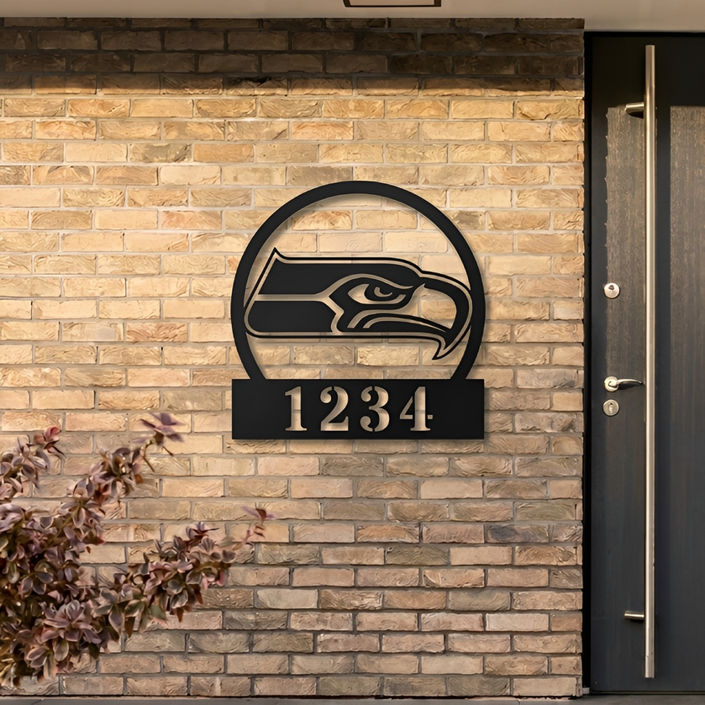 NFL x SEA Custom Address Metal Sign HLP 40526 HLPHUONG
