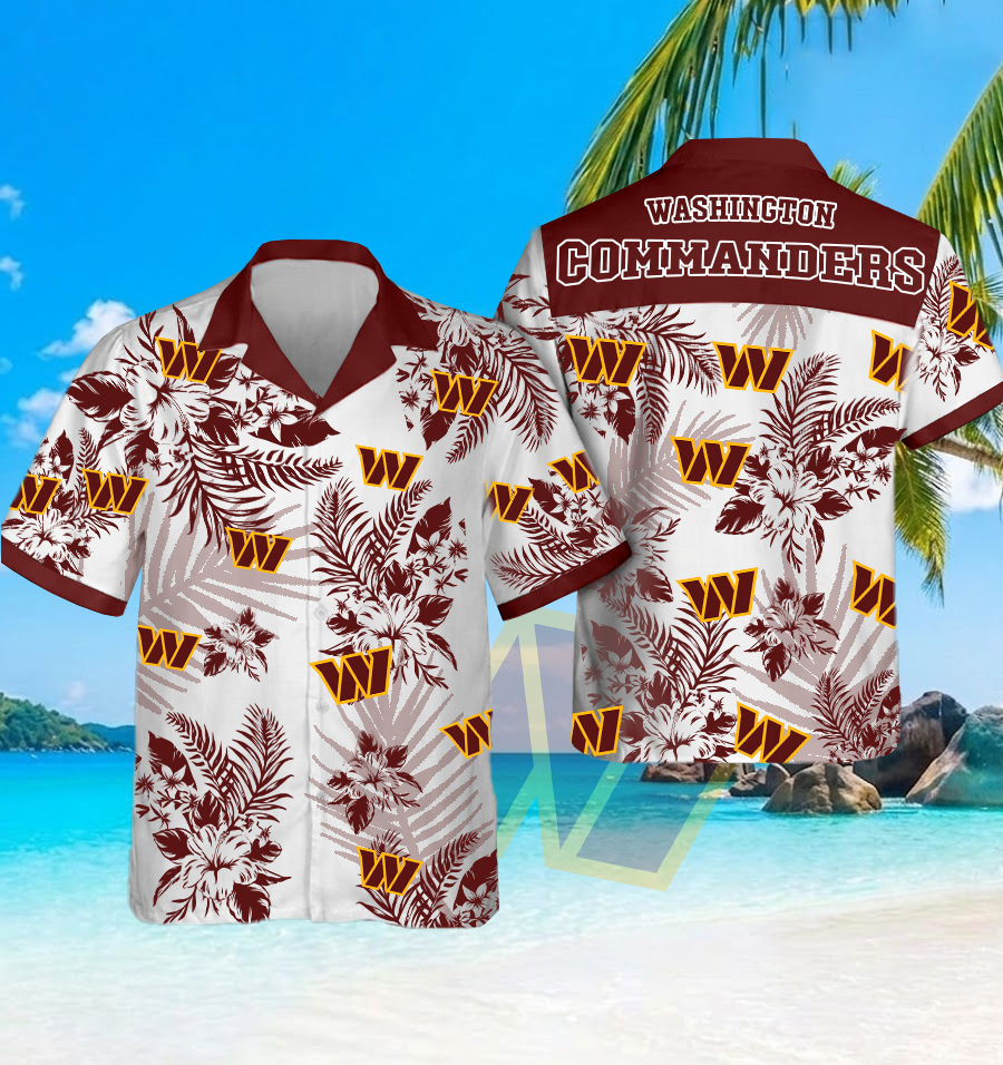 NFL x WAS Beach Hawaiian Shirt HLP 60426 HLPHUONG