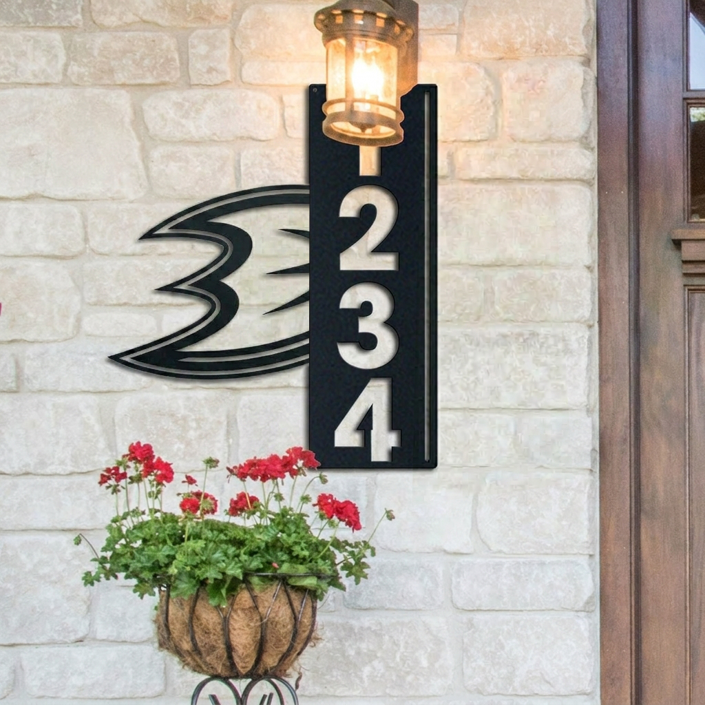 NHL x ANA Custom Address Metal Sign HLP 40526 LBN