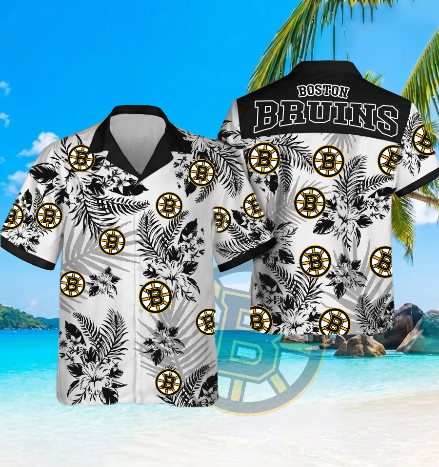 NHL x BOS Beach Hawaiian Shirt HLP 60426 HLPHUONG