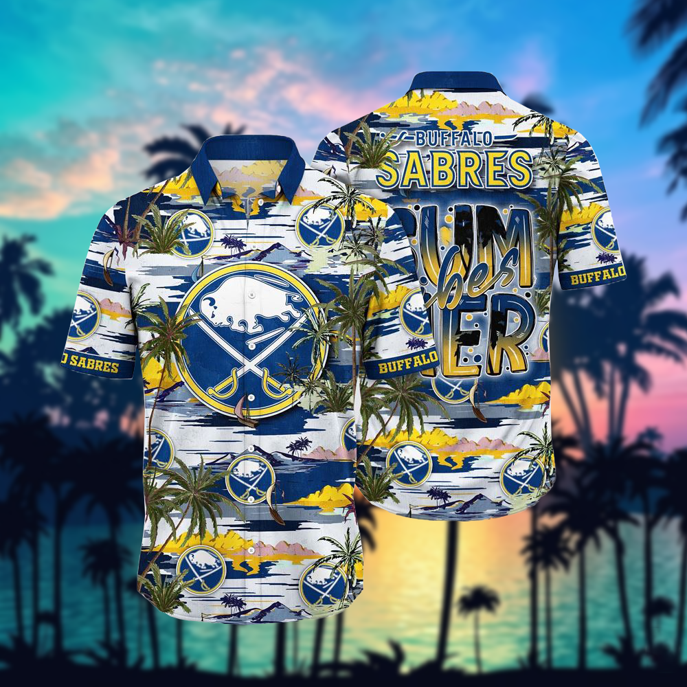 NHL x BUF Team Summer Hawaiian Shirt HLP 50426 HLPHUONG