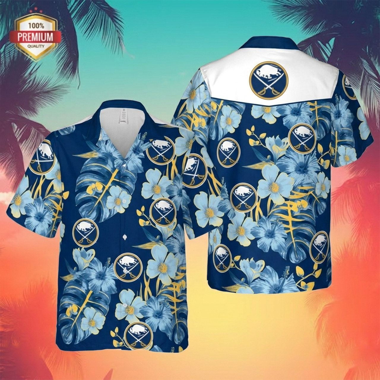 NHL x BUF Tropical Hawaiian Shirt HLP 60426 LBN