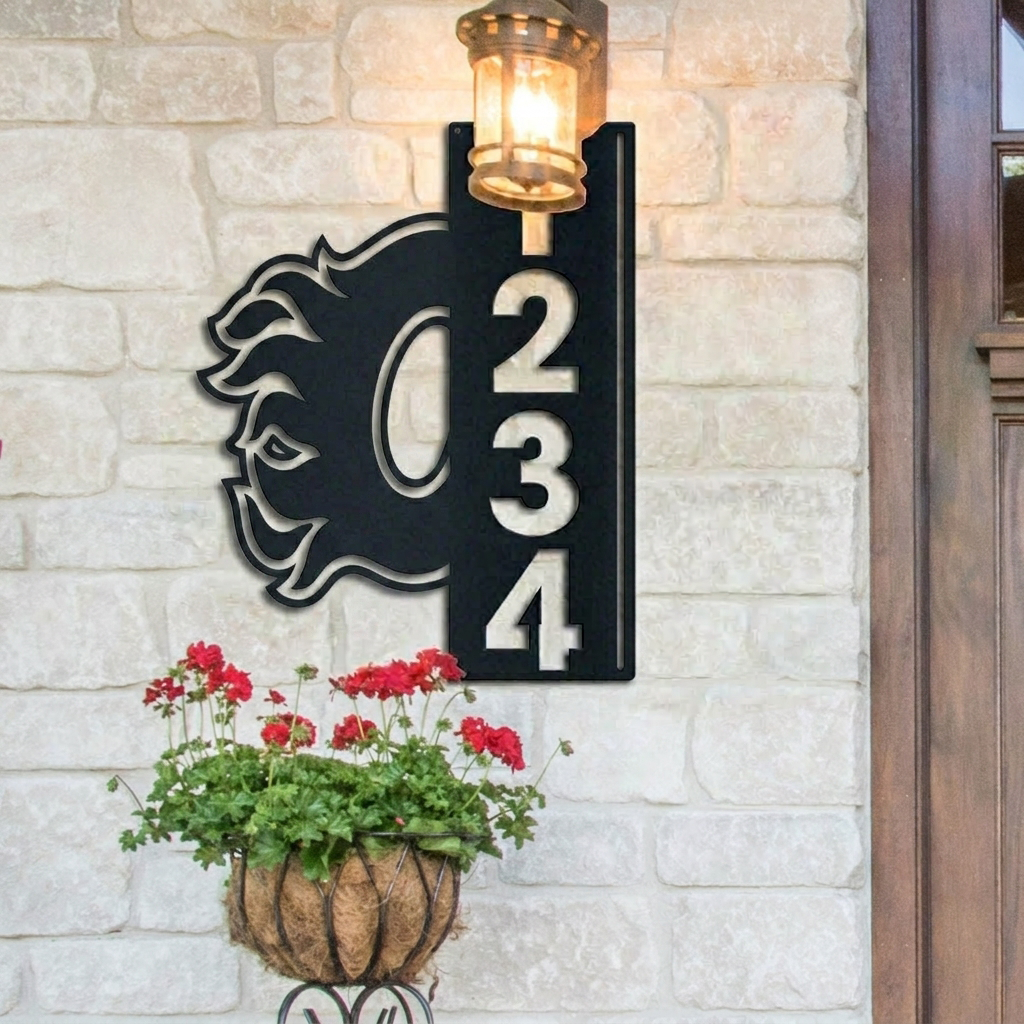 NHL x CAL Custom Address Metal Sign HLP 40526 LBN