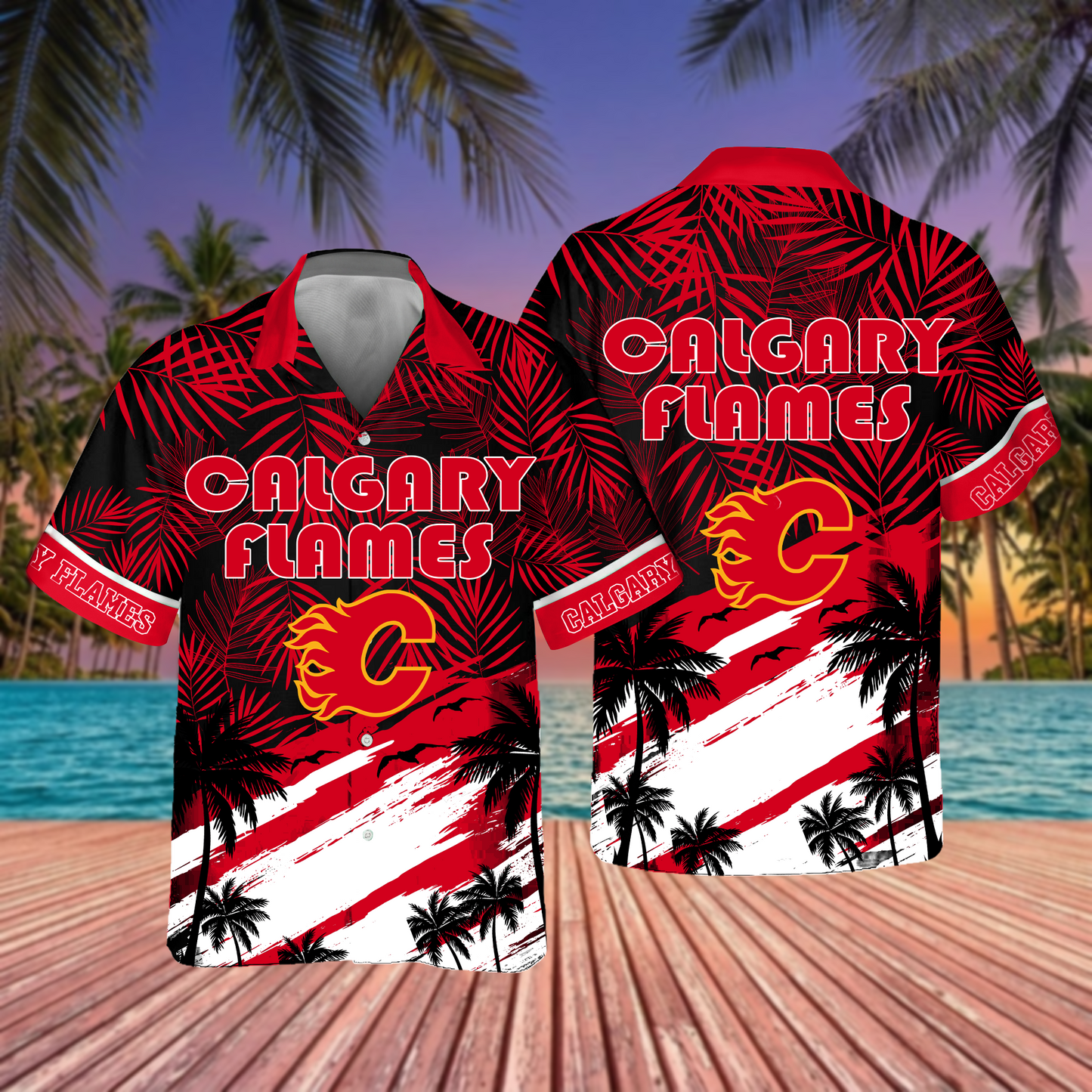 NHL x CAL Hockey Summer Hawaiian Shirt HLP 70426 HLPHUONG