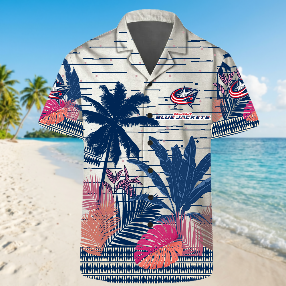 NHL x CBJ Palms Hawaiian Shirt HLP 230426 HLPHUONG
