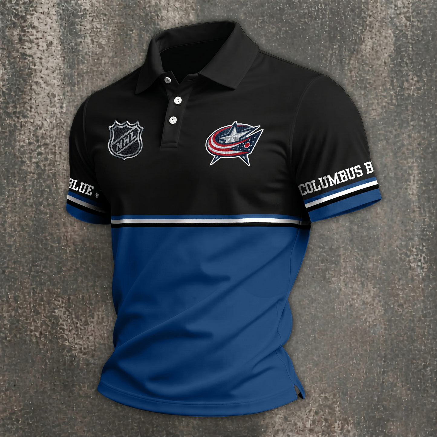 NHL x CBJ Premium Polo Shirt HLP 070526 HLPHUONG