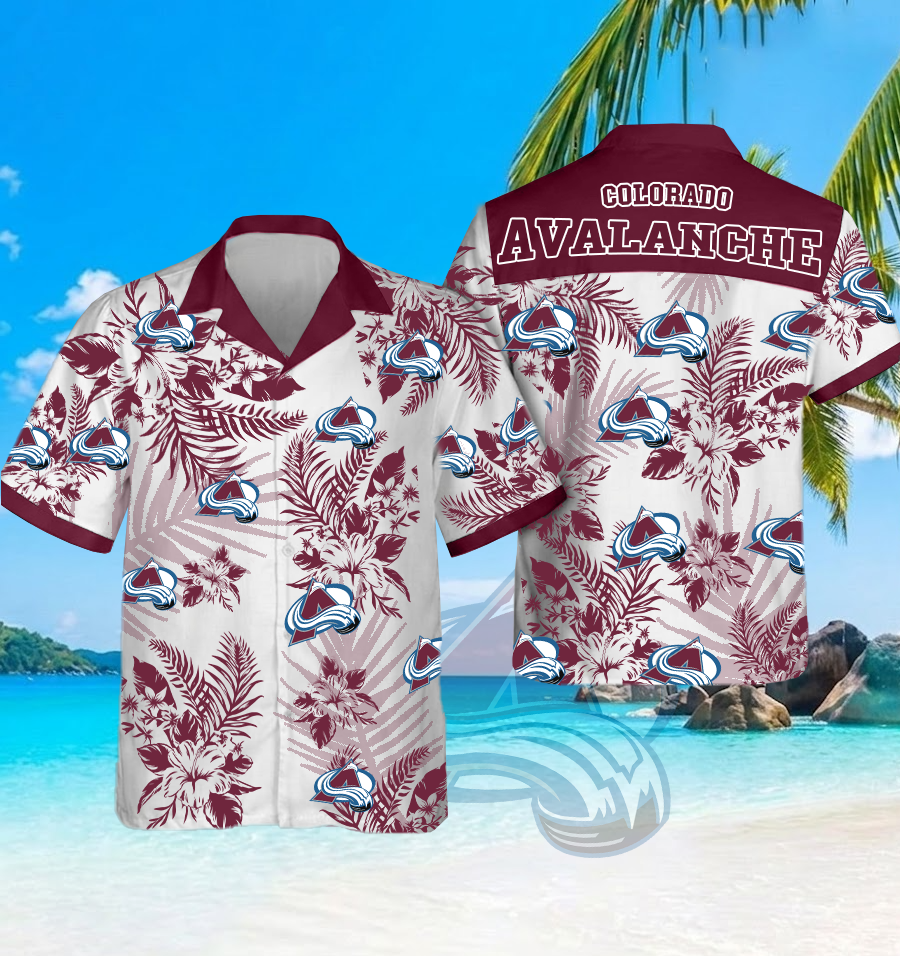 NHL x COL Beach Hawaiian Shirt HLP 60426 HLPHUONG