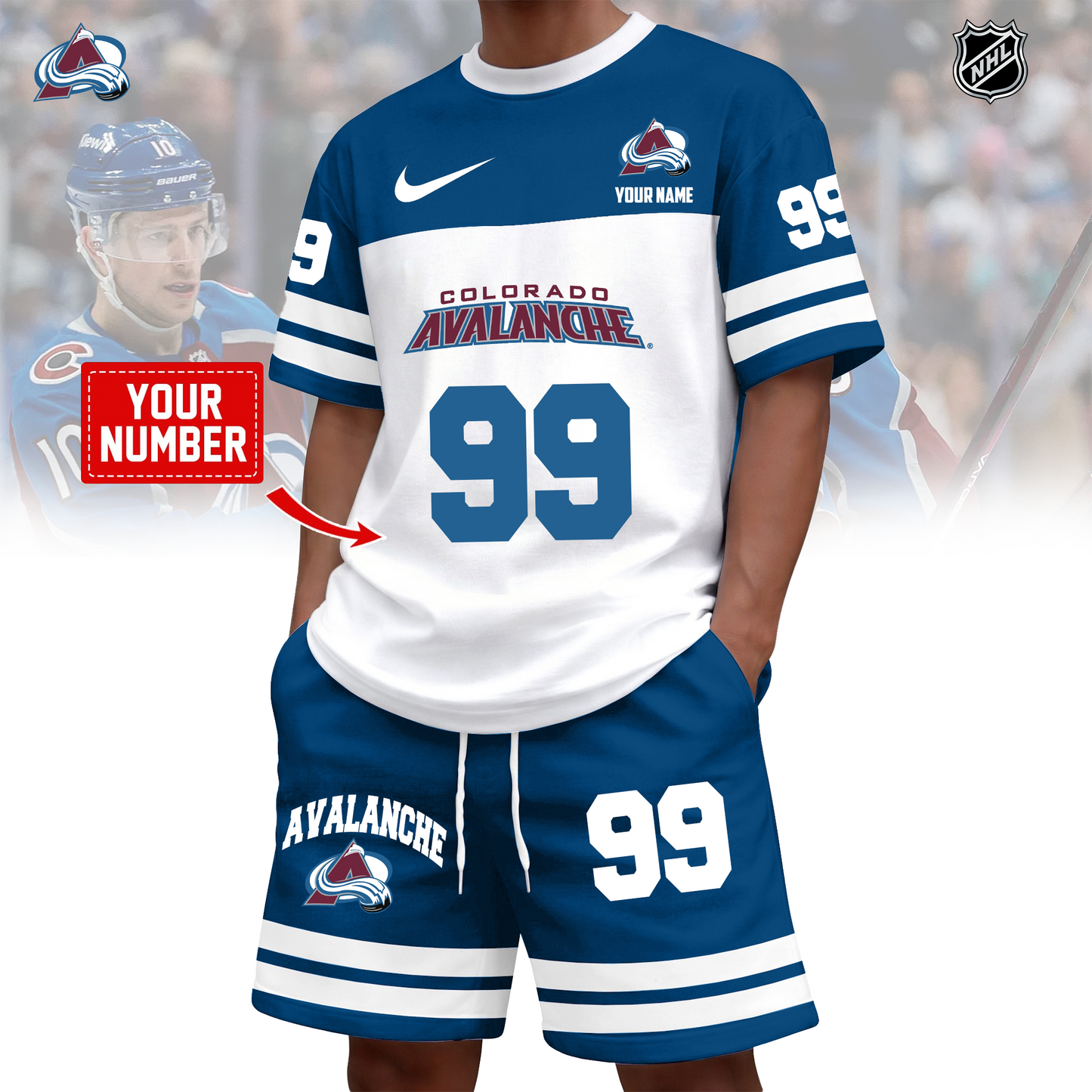 NHL x COL Custom 3D T-Shirt Set HLP 020426 HLPHUONG 1
