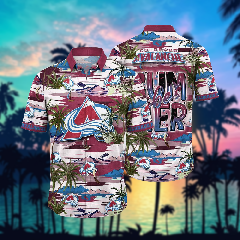 NHL x COL Team Summer Hawaiian Shirt HLP 50426 HLPHUONG