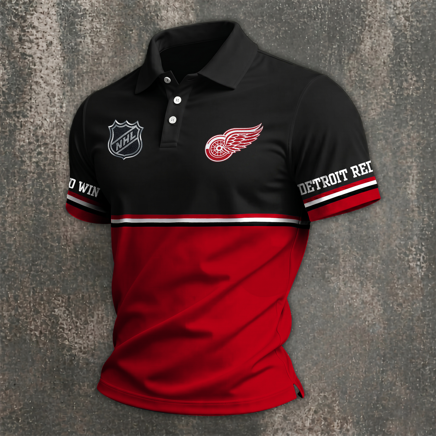 NHL x DET Premium Polo Shirt HLP 070526 HLPHUONG