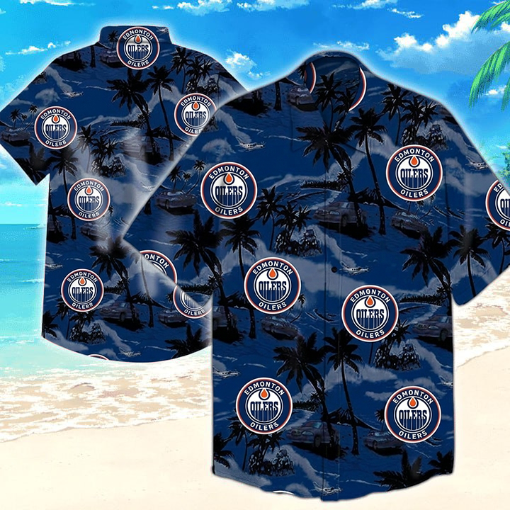 NHL x EDM Team Tropical Pattern Hawaiian Shirt HLP 50426 LBN