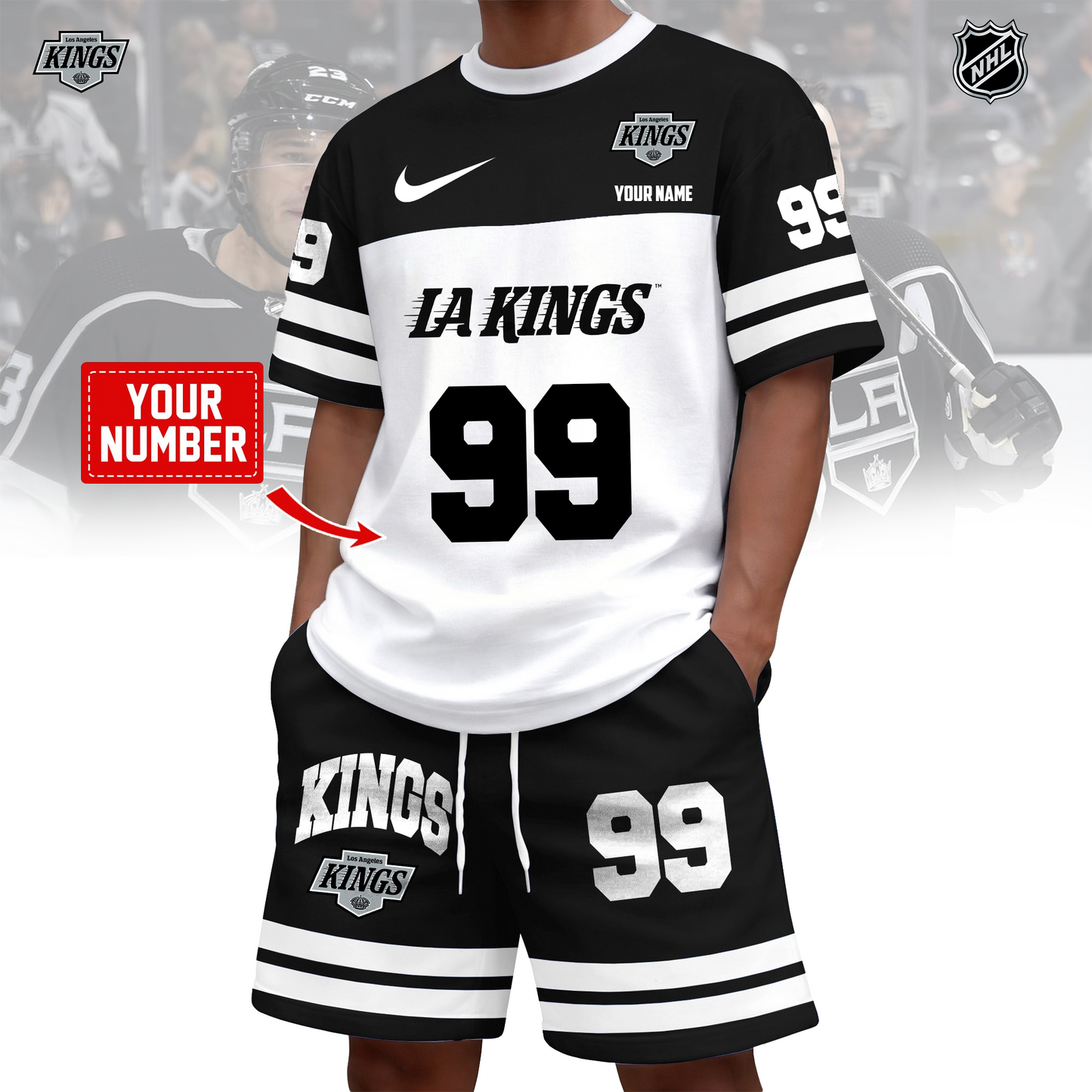 NHL x LAK Custom 3D T-Shirt Set HLP 020426 HLPHUONG 1
