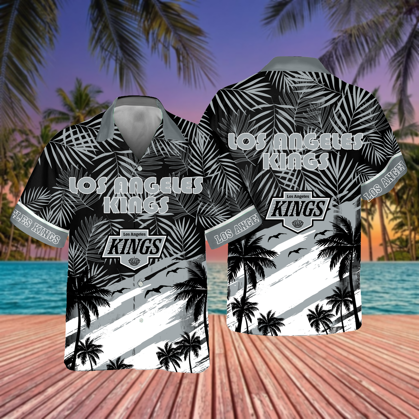 NHL x LAK Hockey Summer Hawaiian Shirt HLP 70426 HLPHUONG