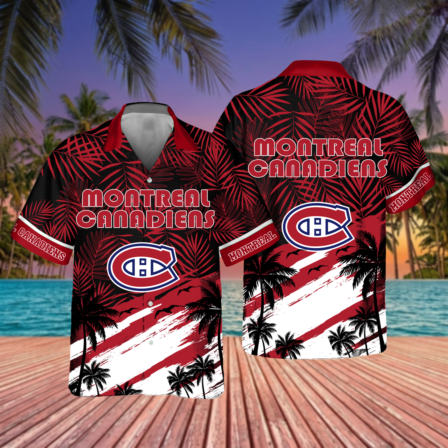 NHL x MON Hockey Summer Hawaiian Shirt HLP 70426 HLPHUONG