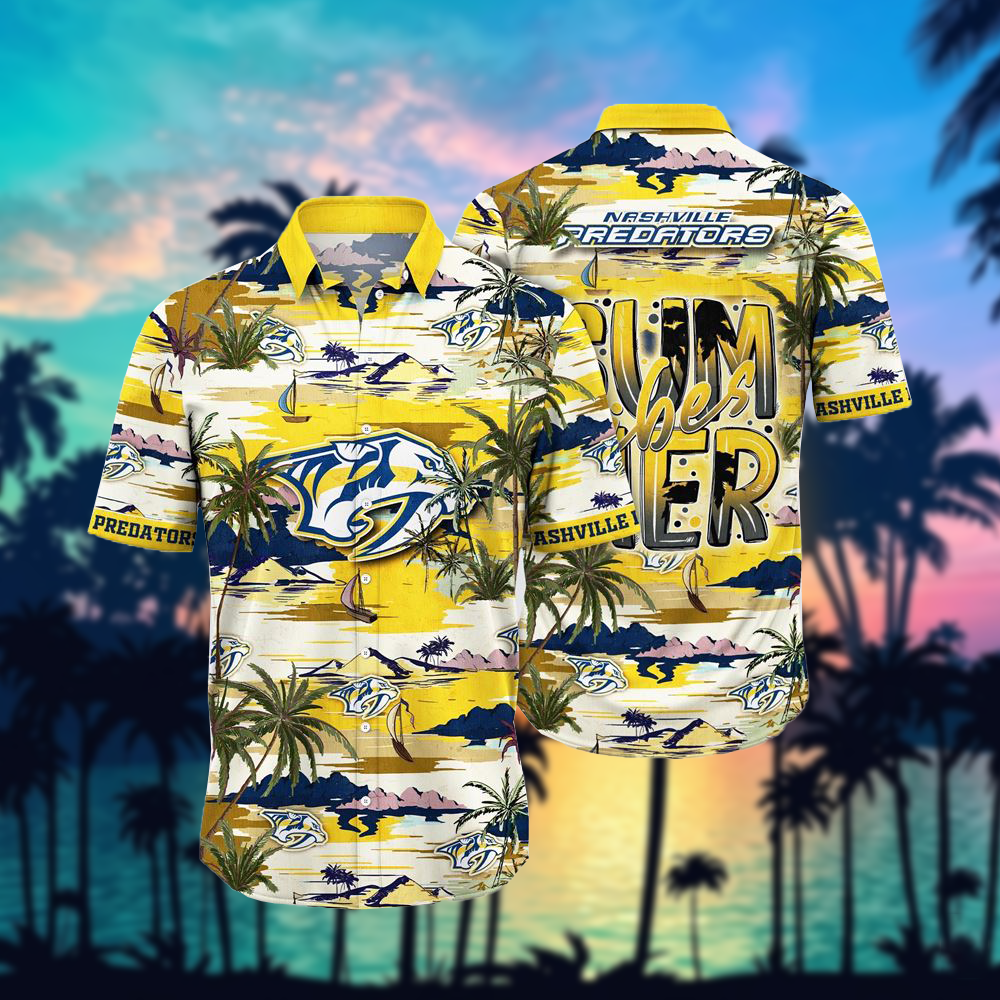 NHL x NAS Team Summer Hawaiian Shirt HLP 50426 HLPHUONG