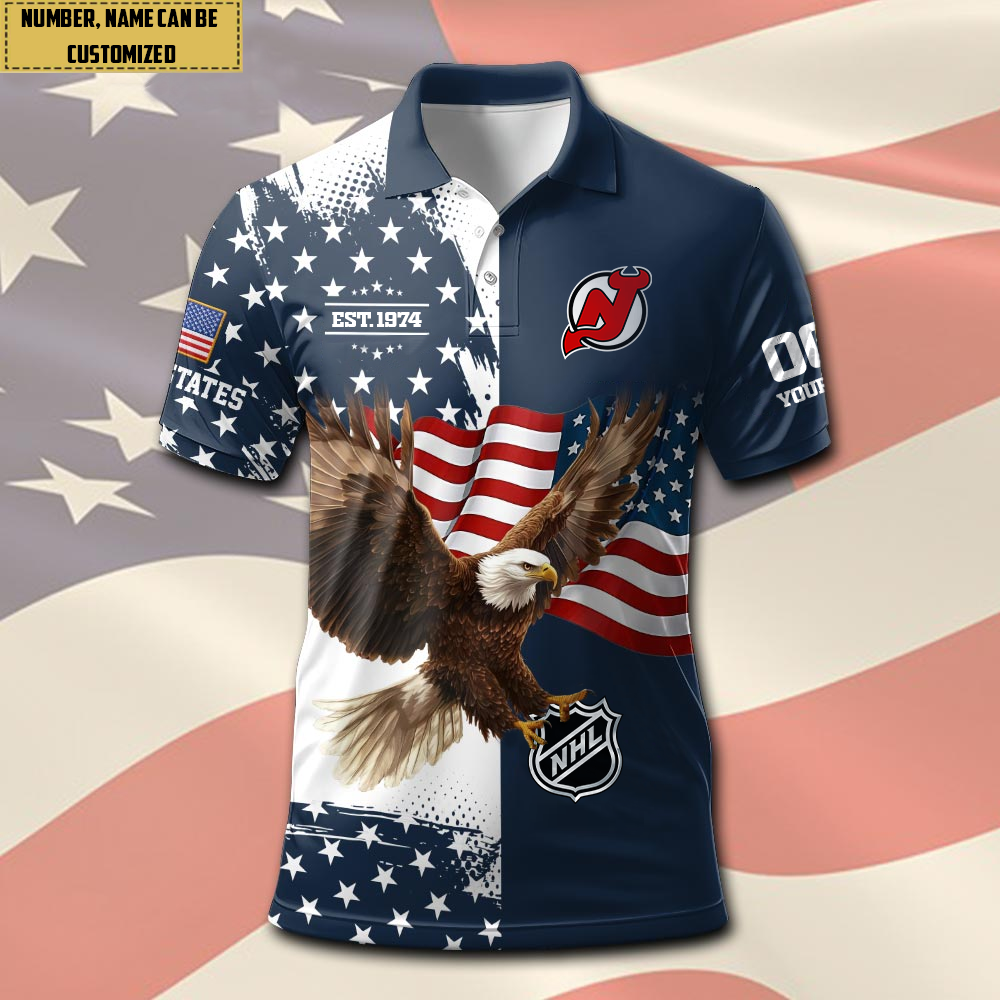 NHL x NJ Eagle EST Custom Premium Polo Shirt HLP 020426 HLPHUONG 1