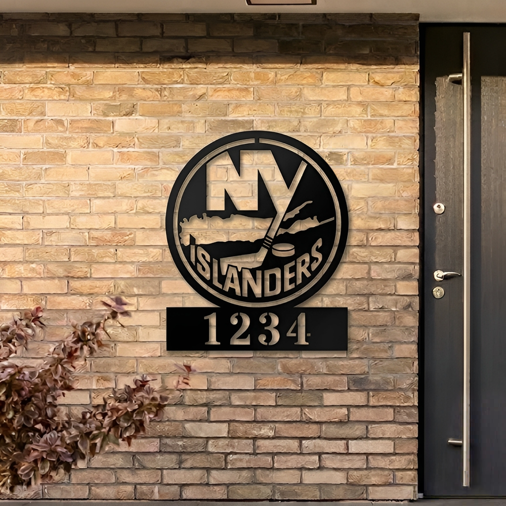 NHL x NYI Custom Address Metal Sign HLP 40526 HLPHUONG