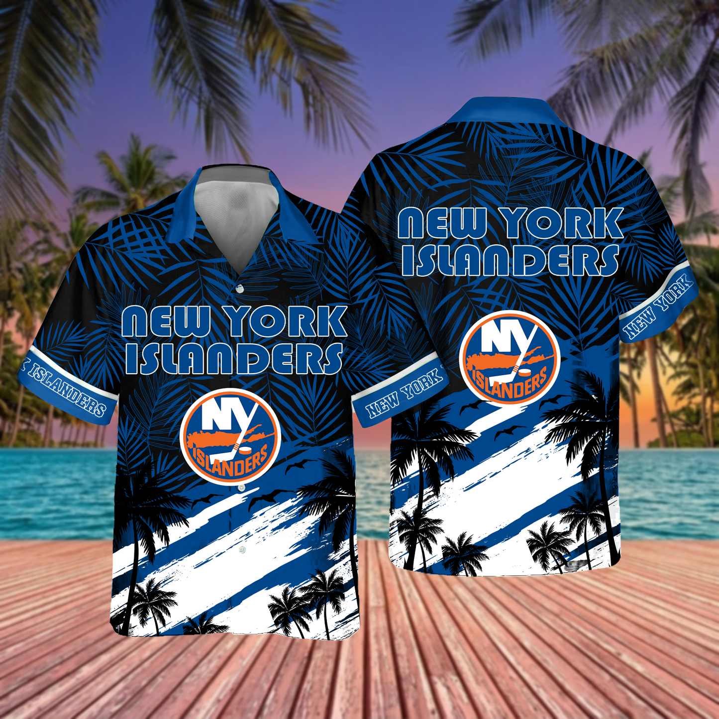NHL x NYI Hockey Summer Hawaiian Shirt HLP 70426 HLPHUONG