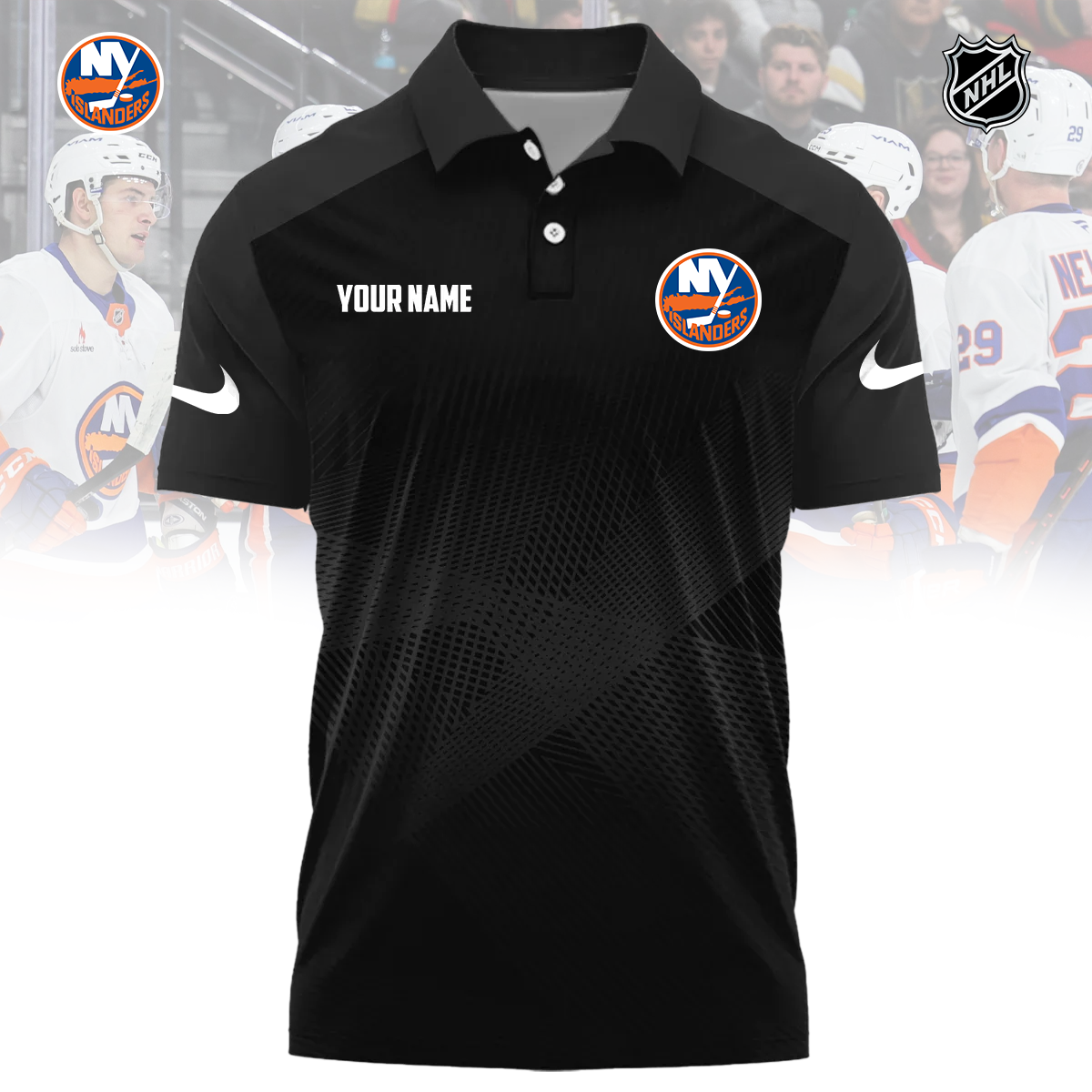 NHL x NYI Sport Custom Name Premium Polo Shirt HLP 060426 HLPHUONG