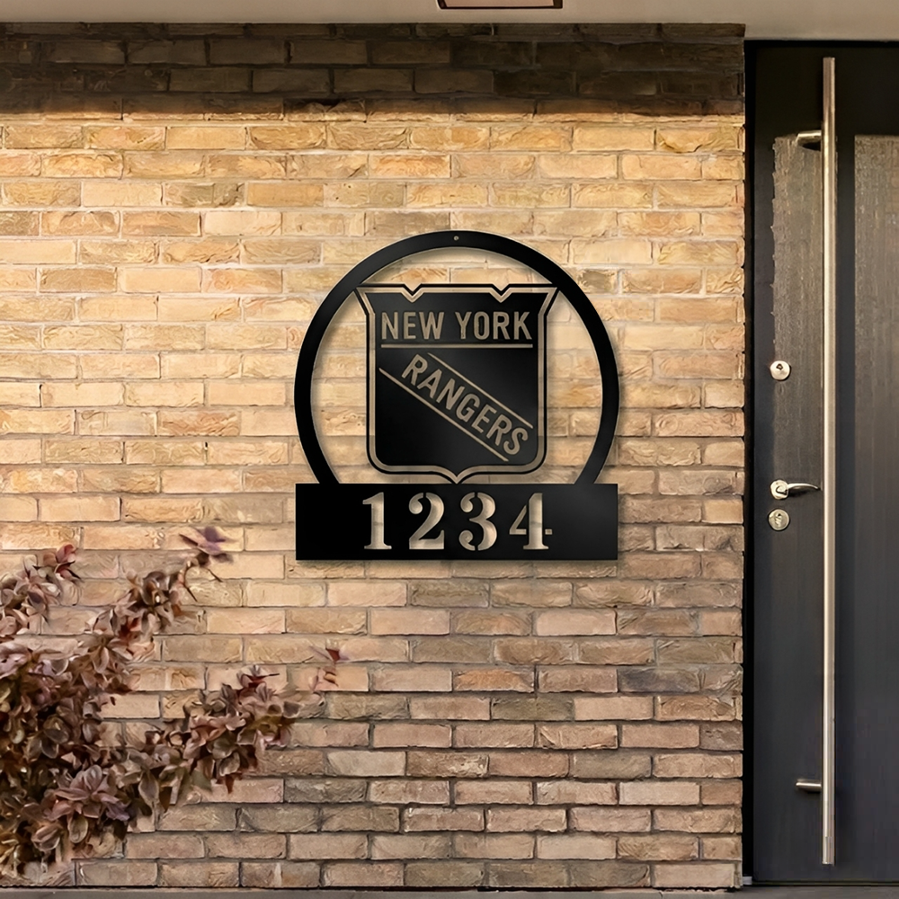 NHL x NYR Custom Address Metal Sign HLP 40526 HLPHUONG