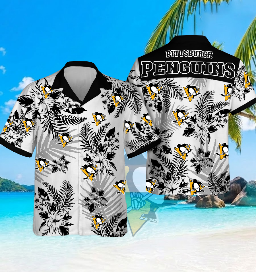 NHL x PIT Beach Hawaiian Shirt HLP 60426 HLPHUONG