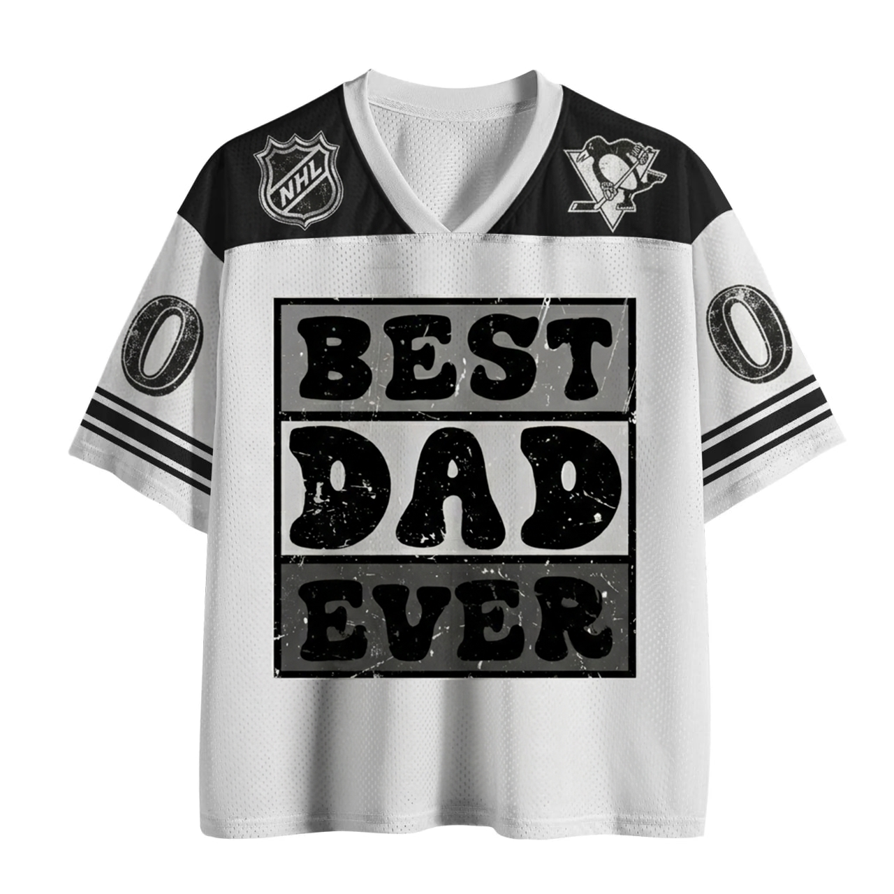 NHL x PIT Best Dad Ever Mesh Jersey HLP 060426 LBN 1